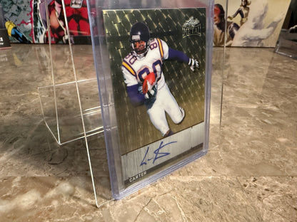 Chris Carter 2026 Leaf Metal Football Stainless Auto Gold Super Prismatic 1/1