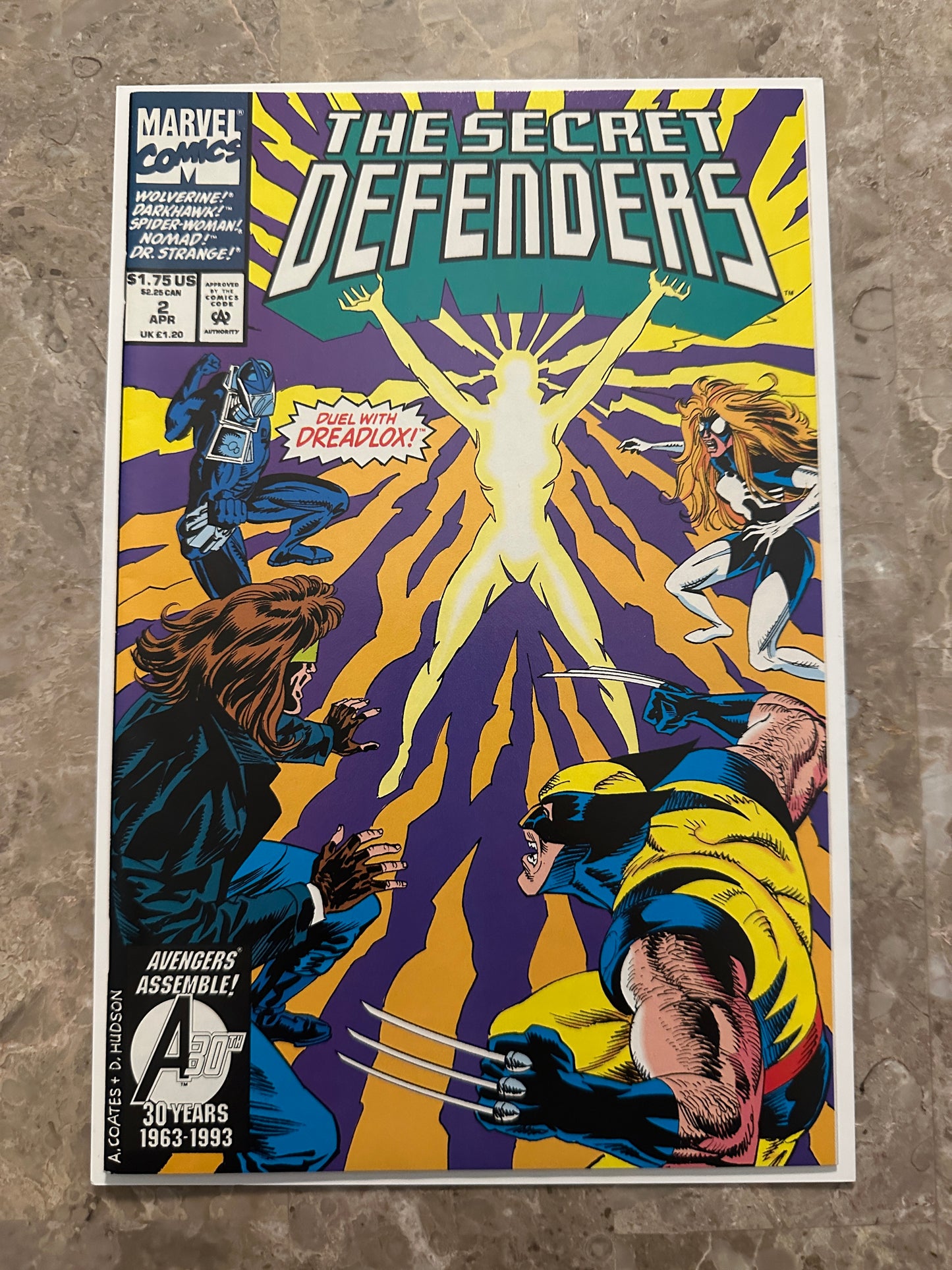 Secret Defenders #1-2 Starter Set High Grade (Marvel Comics 1993)
