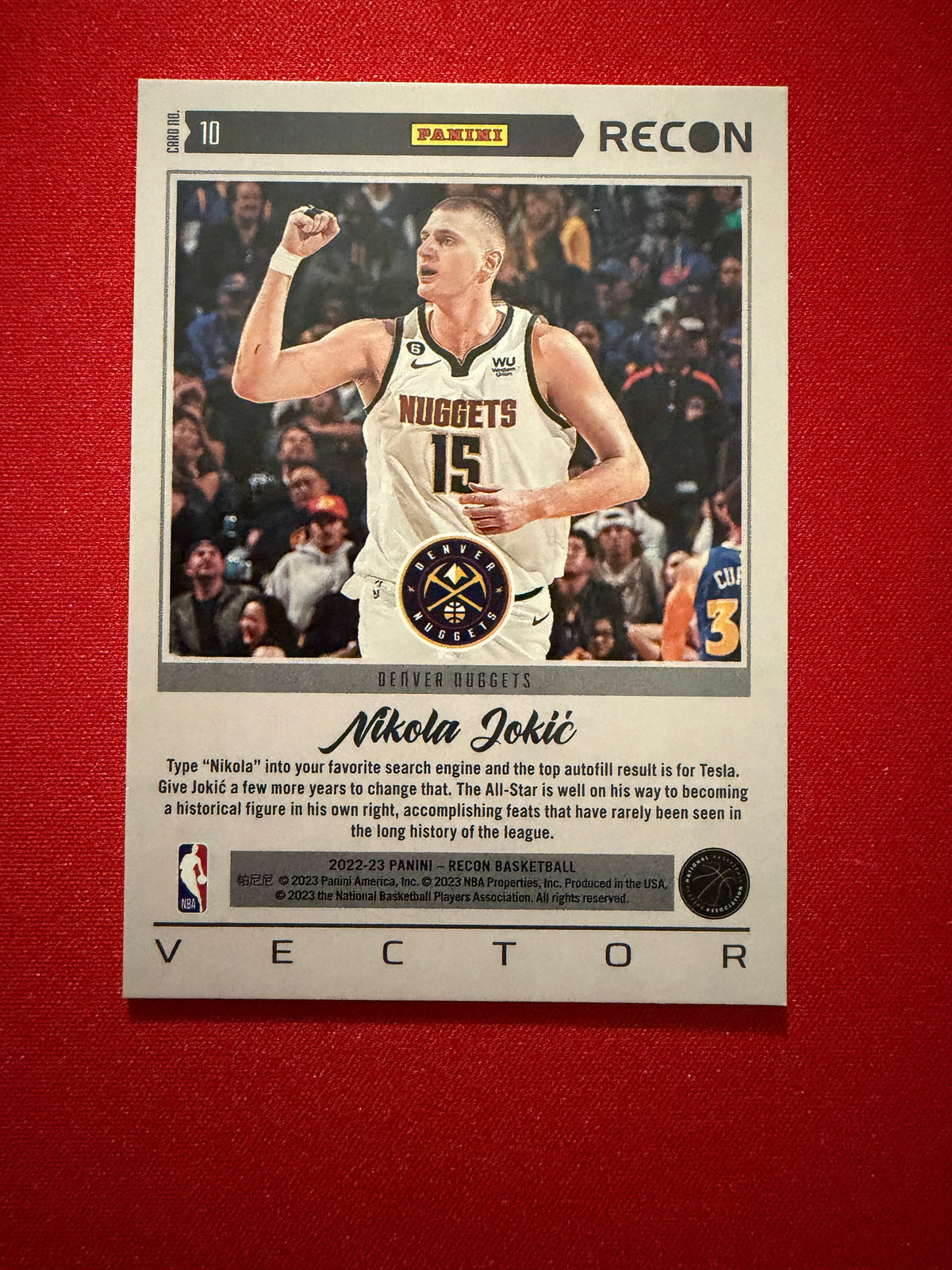 Nikola Jokic 2022-23 Panini Recon Vector #10