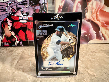 Tim Raines 2026 Leaf City of Champions Ring Team Auto Silver /25