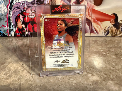 Gabrielle Thomas 2026 Leaf Art of Sport Base Auto Bronze /25