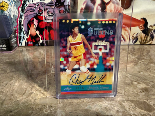 Cheryl Miller 2025 Leaf Glory of the Game Basketball Court Queens Auto /40