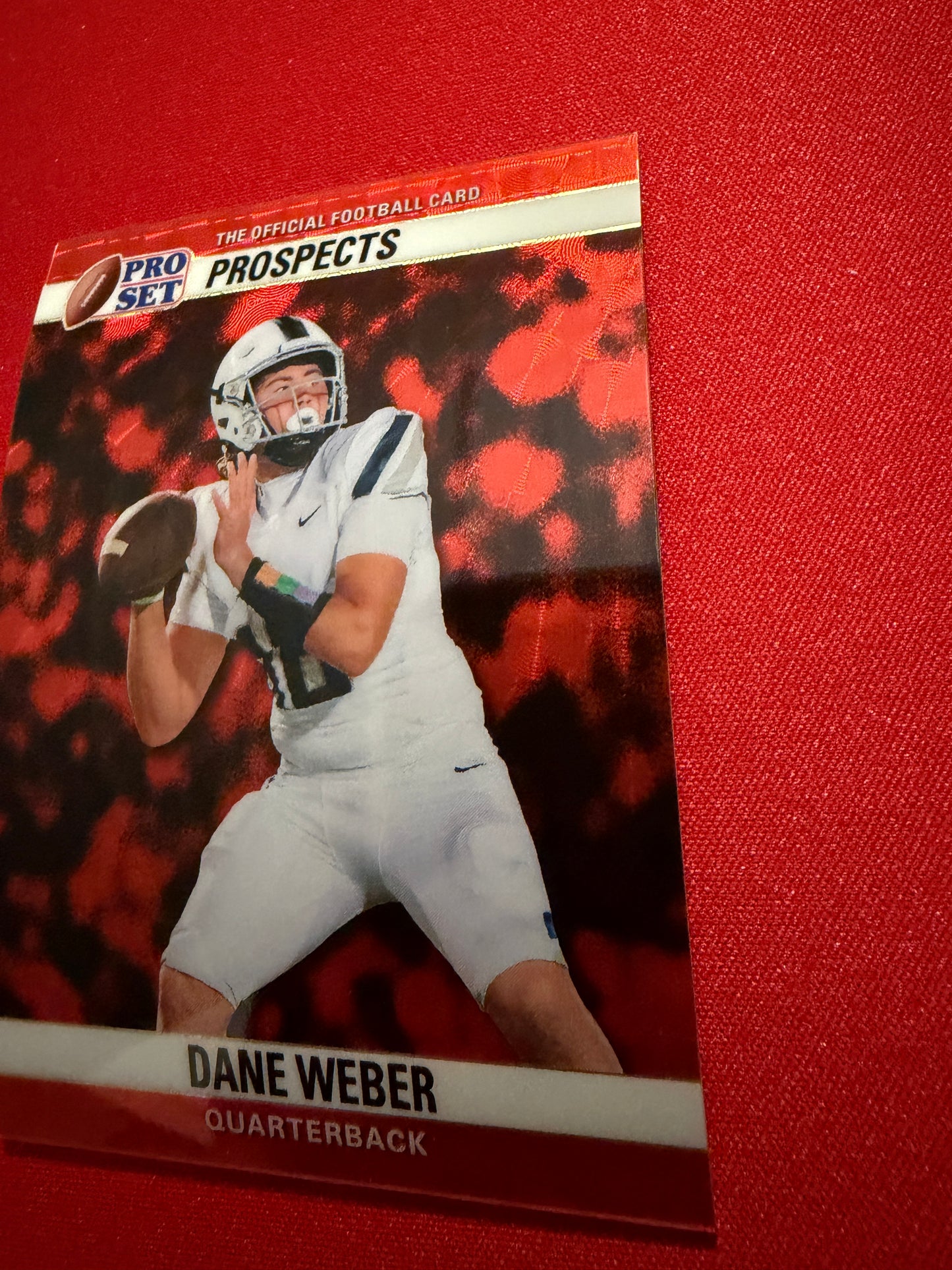 Dane Weber 2026 Leaf Pro Set Metal 1990 Super Prismatic Red Flood 1/1