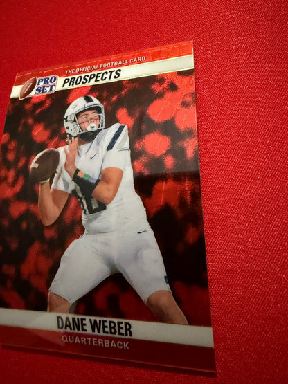 Dane Weber 2026 Leaf Pro Set Metal 1990 Super Prismatic Red Flood 1/1