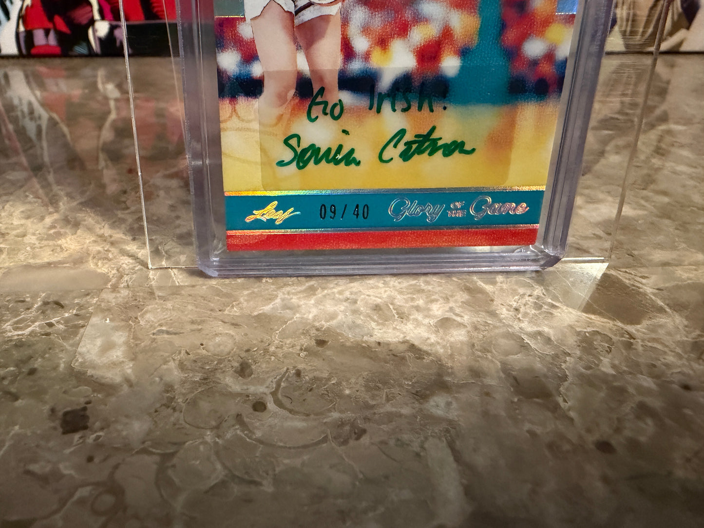 Sonja Citron 2025 Leaf Glory of the Game Basketball Court Queens Auto Silver /40