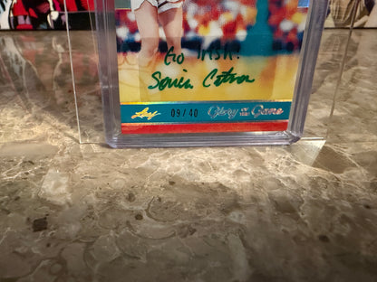 Sonja Citron 2025 Leaf Glory of the Game Basketball Court Queens Auto Silver /40