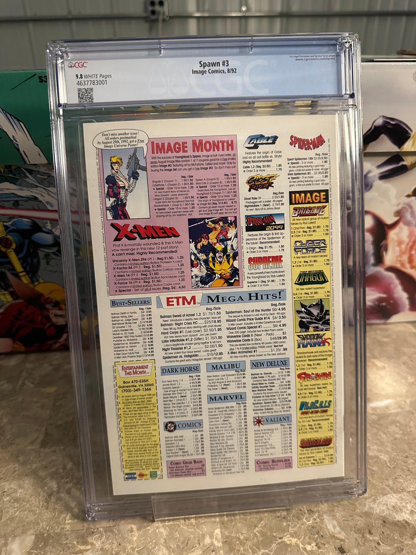 Spawn #3 CGC 9.8 (Marvel 1992) - Brand New Case