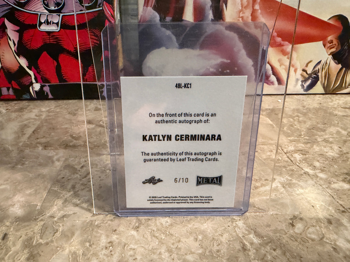 Katlyn Cerminara 2026 Leaf Metal Ring Kings 1948 Auto Silver /10