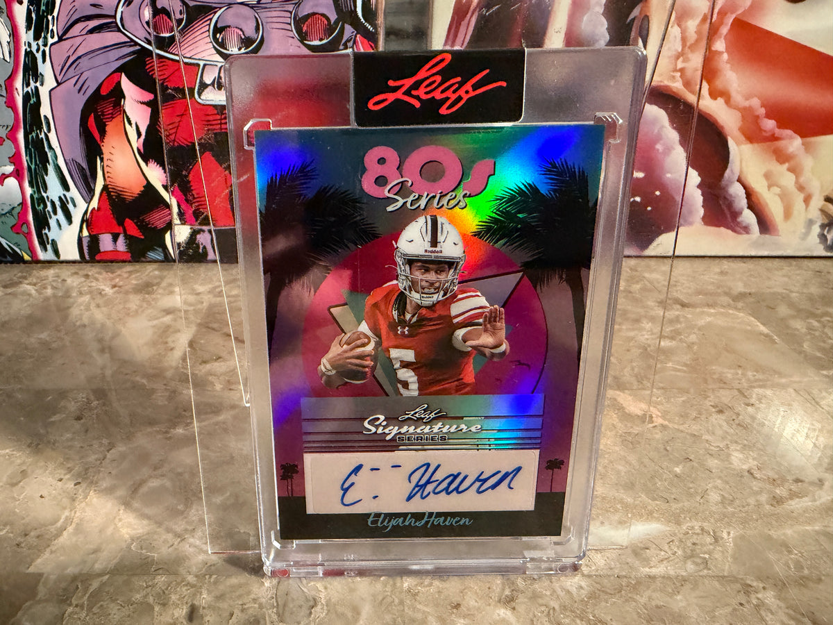 Elijah Haven 2026 Leaf Signature Series 80s Series Auto Pink 1/1