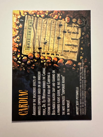 Cardiac #7 (1996 Marvel Fleer Spider-Man Premium) - Higher grade