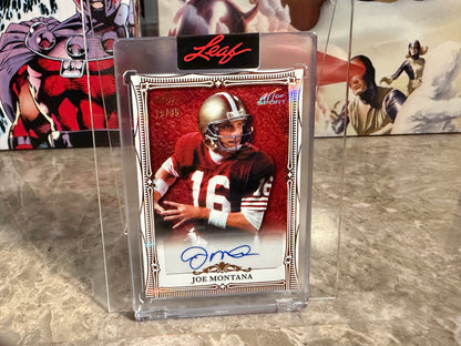 2026 Leaf Art of Sport Joe Montana Base Auto Bronze /35