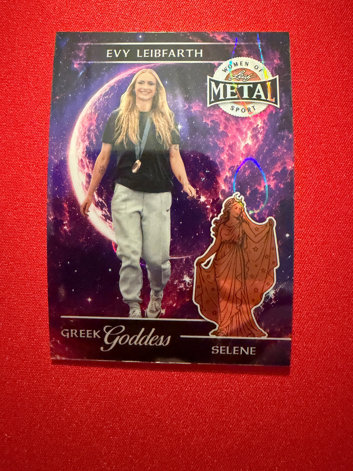 Evy Leibfarth 2026 Leaf Metal Women of Sport Greek Goddess Selene Lava 1/1