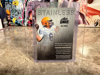 Mason Heintschel Leaf Metal Football Stainless Auto Silver 12/12 Bookend