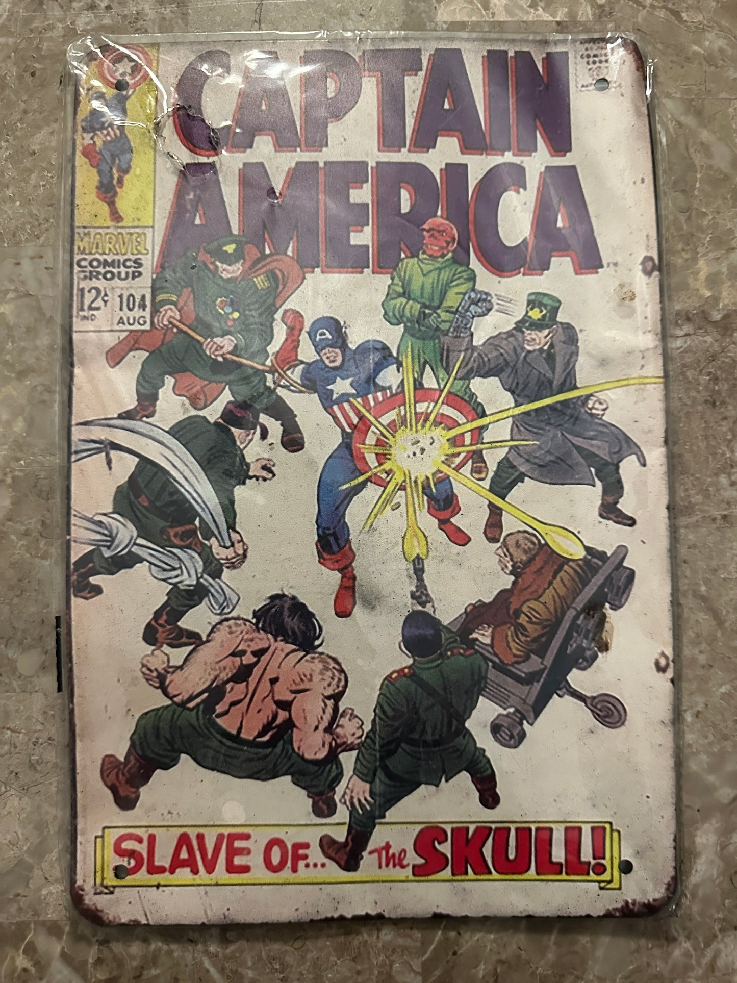 Captain America #104 Metal Sign - Sealed