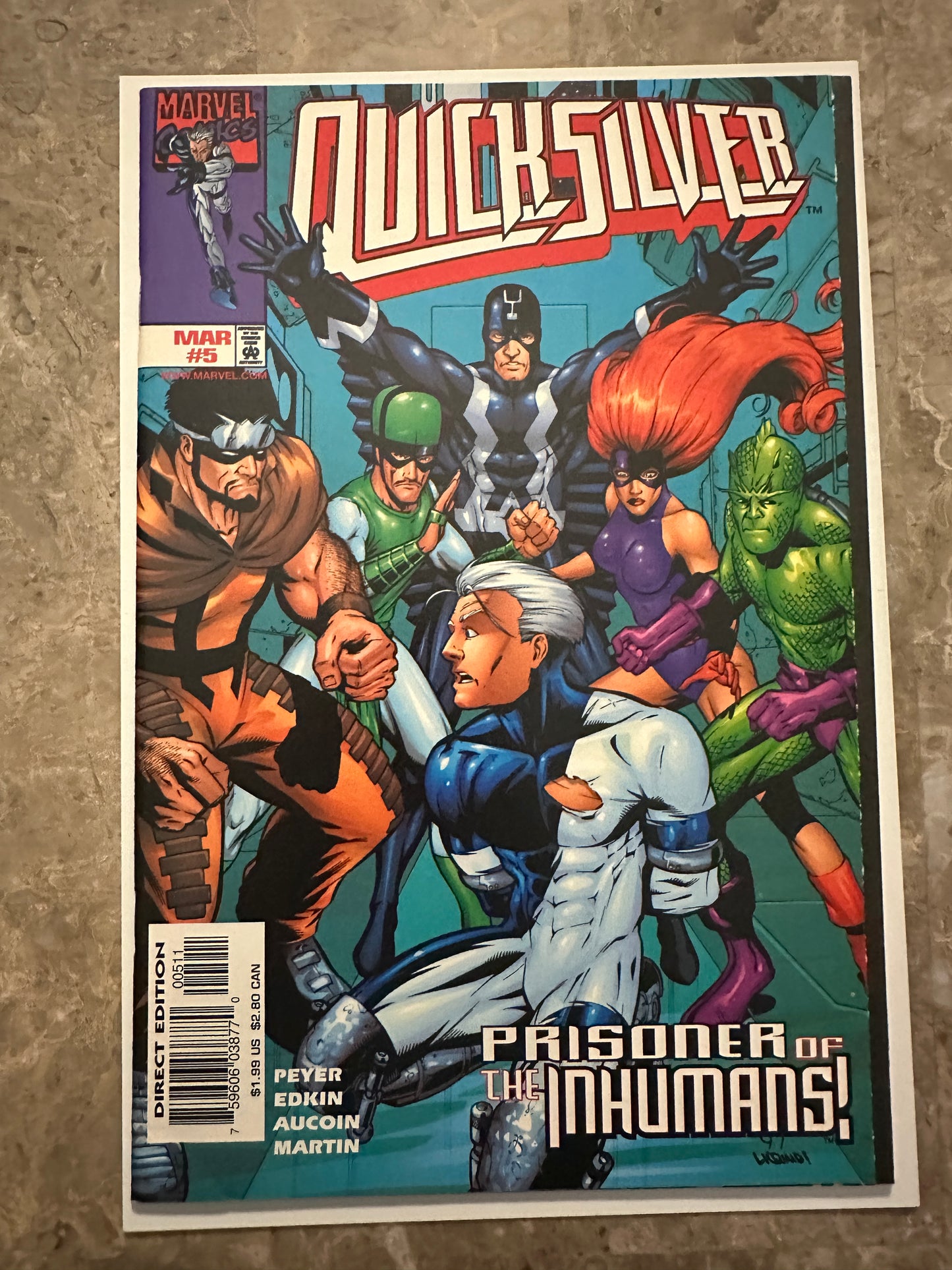 Quicksilver #1-7 High Grade (Marvel Comics 1997)