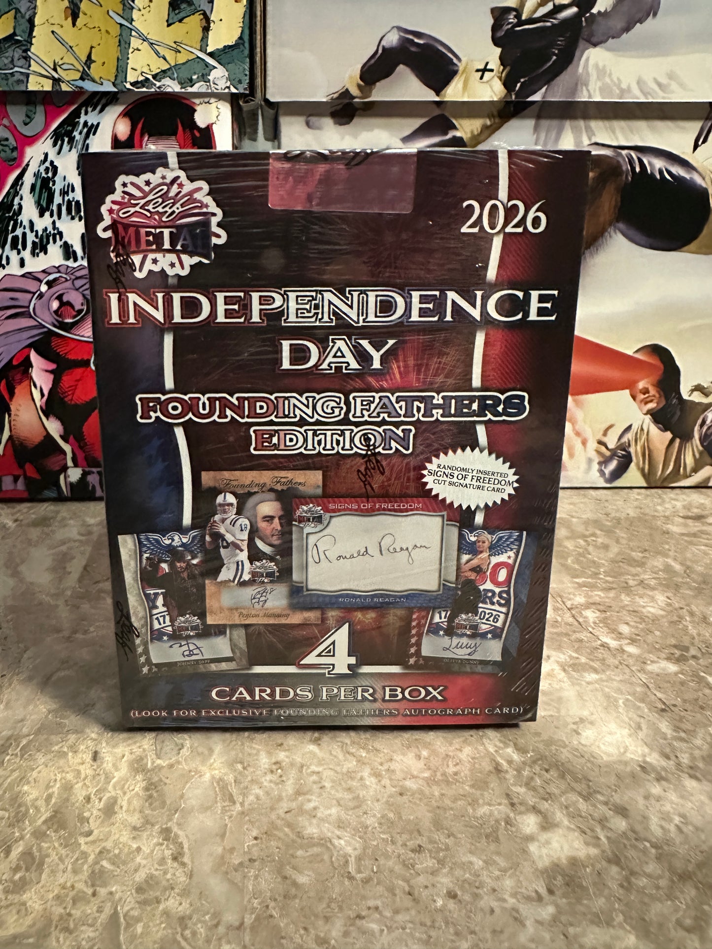 2026 Leaf Metal Independence Day Founding Fathers Box