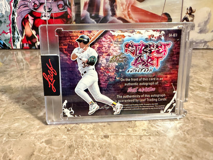 Jose Canseco 2026 Leaf Art of Sport Street Art Auto Bronze /35