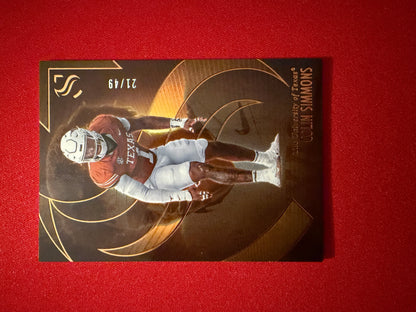 Colin Simmons 2025 Panini Silhouette Football Base Bronze /49 #30