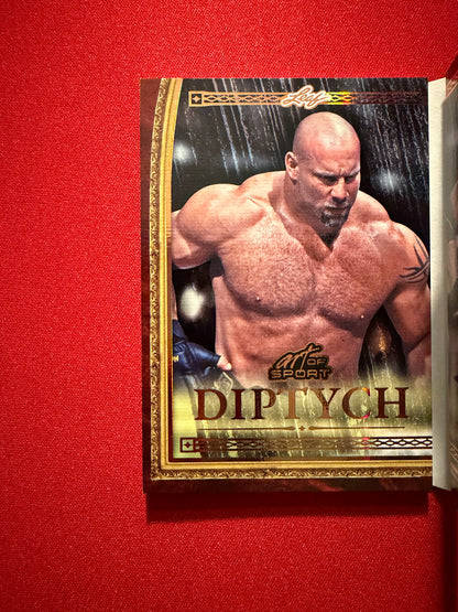 2026 Leaf Art of Sport Goldberg Diptych Auto Booklet Bronze /10 Bookend