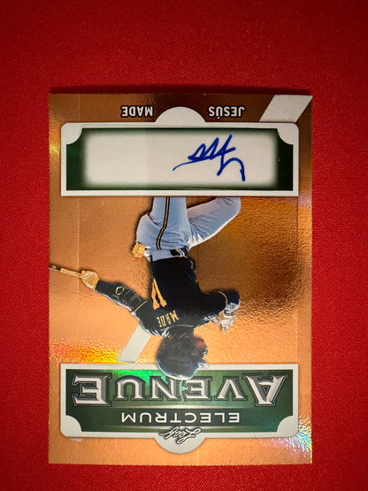 Jesús Made 2026 Leaf Electrum Baseball Electrum Avenue Autograph Bronze Parallel /15