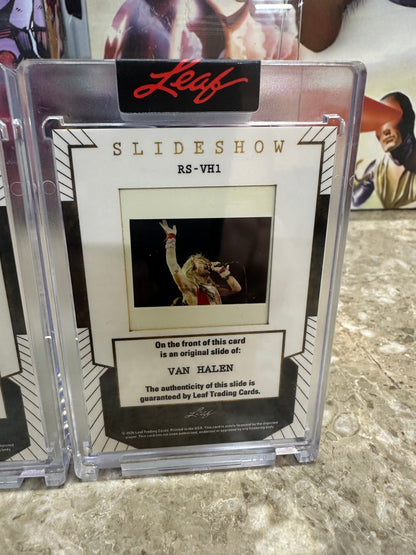 2026 Leaf Slideshow VAN HALEN 7-Slide LOT Classic David Lee Roth Era 1978-1984