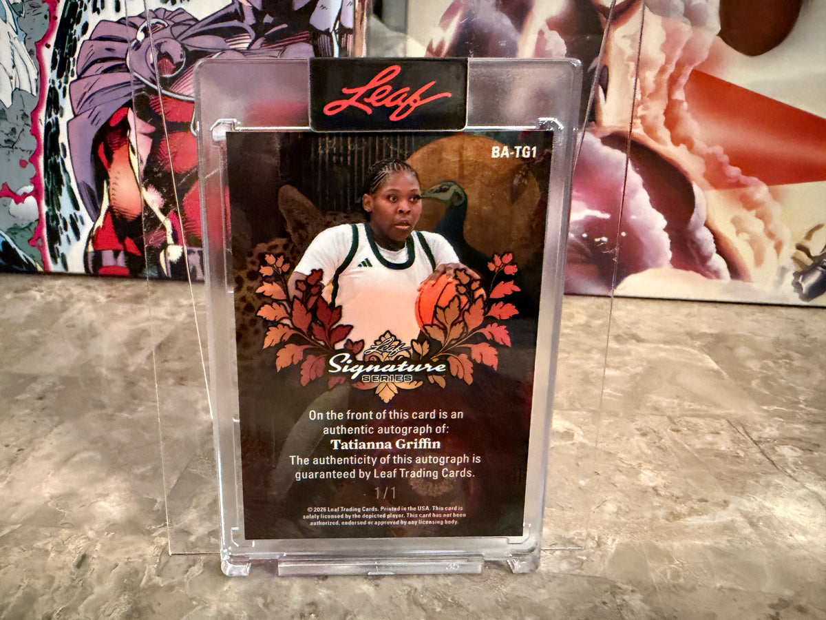 Tatianna Griffin 2026 Leaf Signature Series Base Auto Red Prismatic 1/1