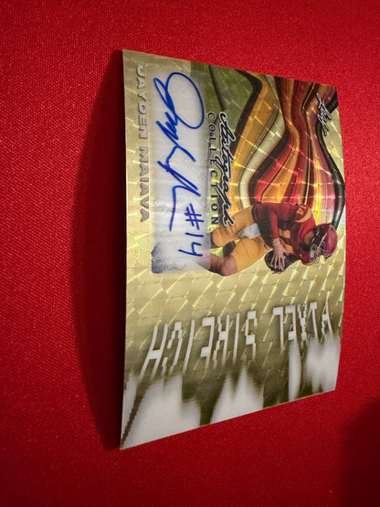 Jayden Maiava 2026 Leaf Autograph Collection Pixel Stretch Super Gold 1/1