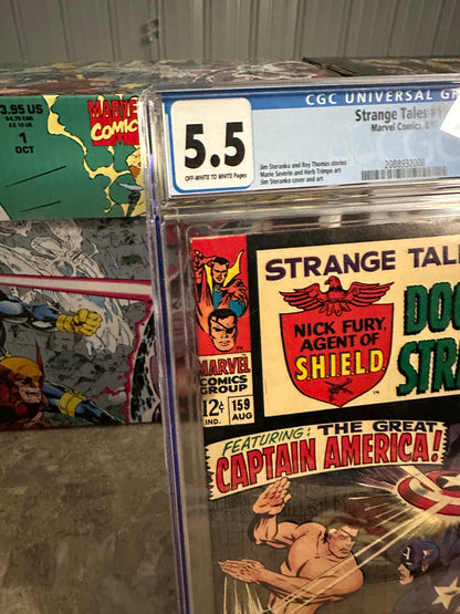 Strange Tales #159 CGC 5.5 OWTW (1967 Marvel) - Nice eye appeal