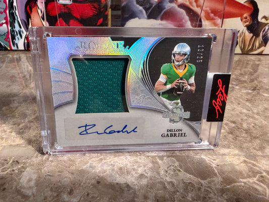 2026 Leaf Spectacular Football Rookie Signature Swatch Dillon Gabriel Silver /25
