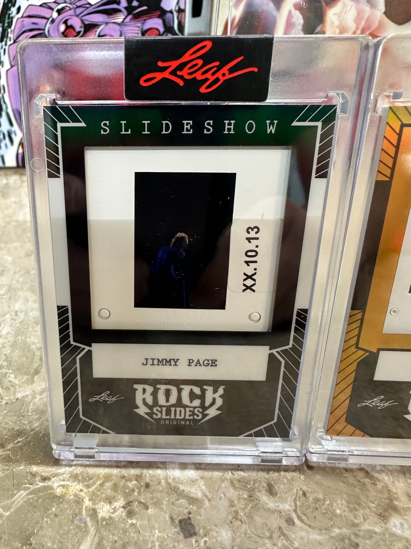 2026 Leaf Slideshow JIMMY PAGE Led Zeppelin Metal /25 + 3 Base 4-Slide LOT