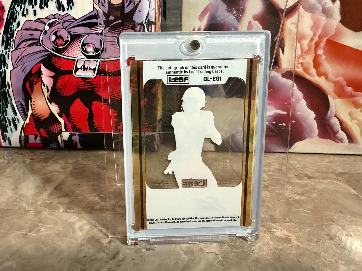 Ethan Grunkemeyer 2026 Leaf Ultimate Sports Gold Leaf Clear Auto Purple /7
