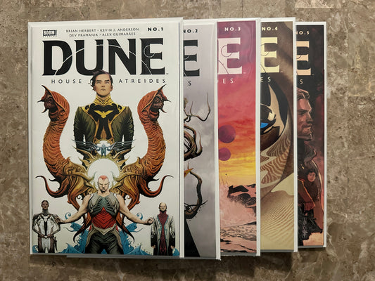Dune House Atreides #1-5 Starter Set 1st Prints 9.4-9.8 (2020 Boom)