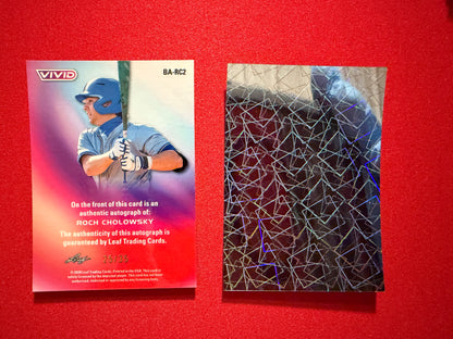 Roch Cholowsky 2026 Leaf Vivid Teal Lazer AUTO + 1/1 Pre-Prod Proof #1 Pick