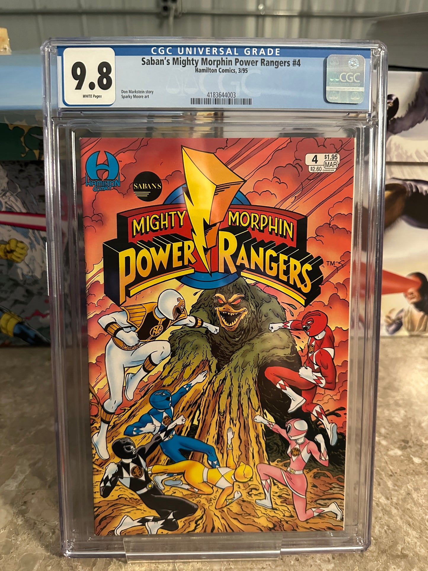 Saban's Mighty Morphin Power Rangers #4 CGC 9.8 WP (1995 Hamilton Comics)