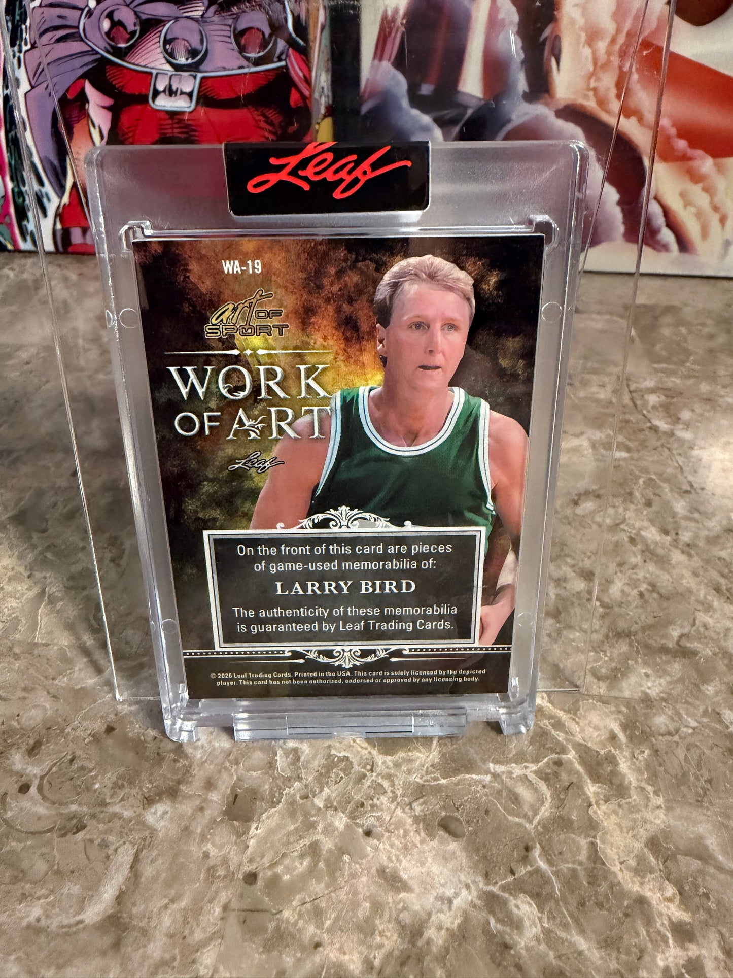 2026 Leaf Art of Sport Work of Art Larry Bird Tri-Patch 1/4