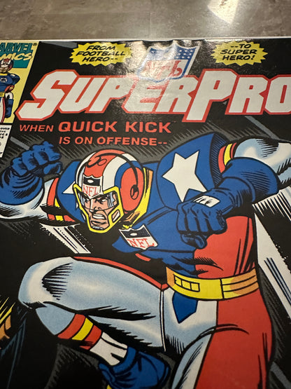 NFL SuperPro #1-2 NM (1991 Marvel)