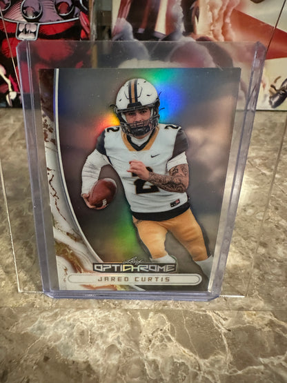 2026 Leaf Optichrome Jared Curtis ONE-OF-ONE Silver Prismatic 1/1 Vandy QB