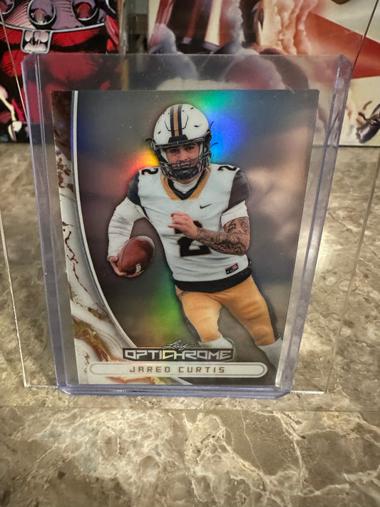 2026 Leaf Optichrome Jared Curtis ONE-OF-ONE Silver Prismatic 1/1 Vandy QB