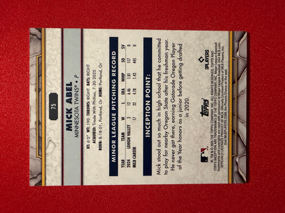 2025 Topps Inception Mick Abel RC Rookie Card Purple /150