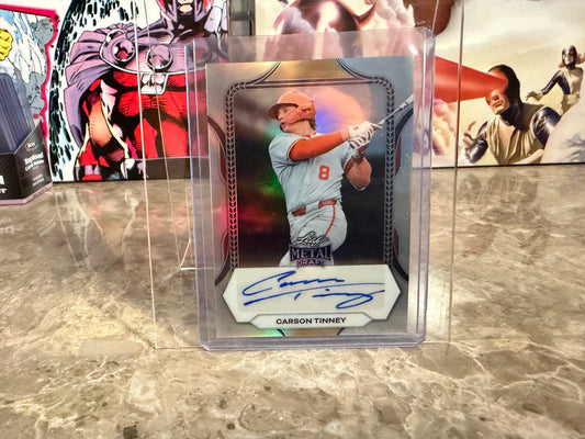 Carson Tinney 2026 Leaf Metal Draft Edition Base Auto #BA-CT1