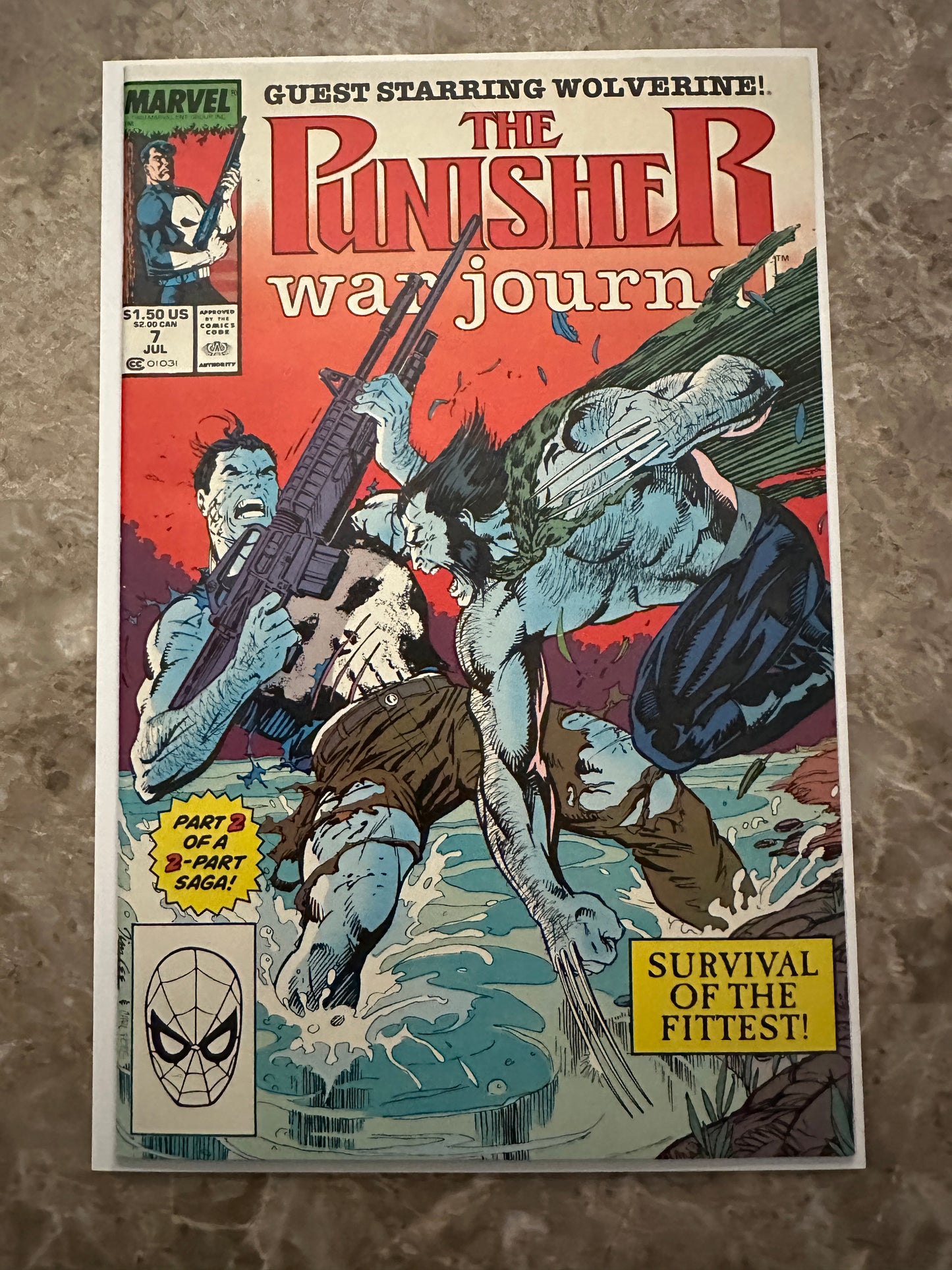 Punisher War Journal #7 NM 9.4 (1989 Marvel)