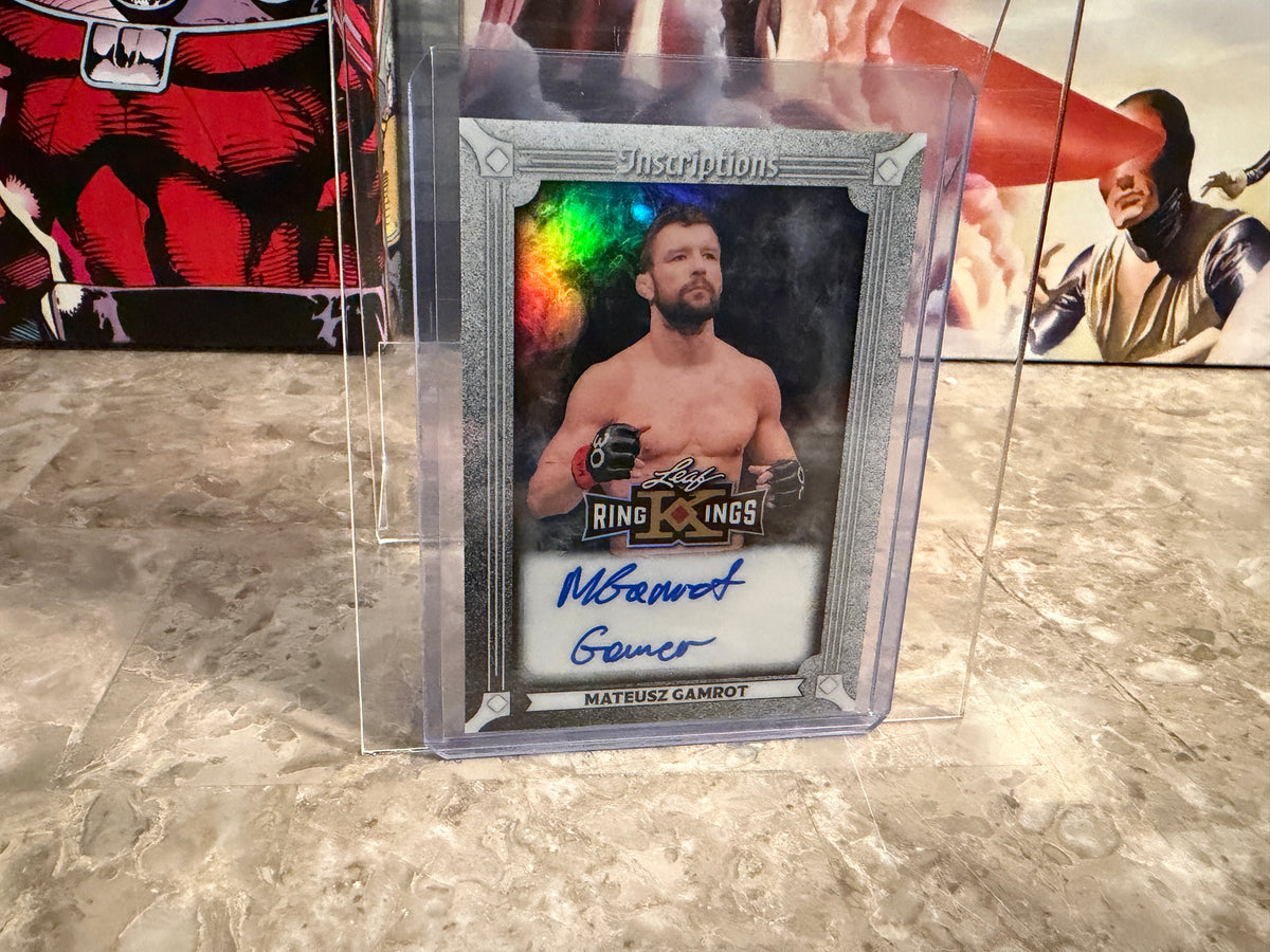 Mateusz Gamrot 2026 Leaf Metal Ring Kings Metal Inscriptions Gamer Auto 1/1
