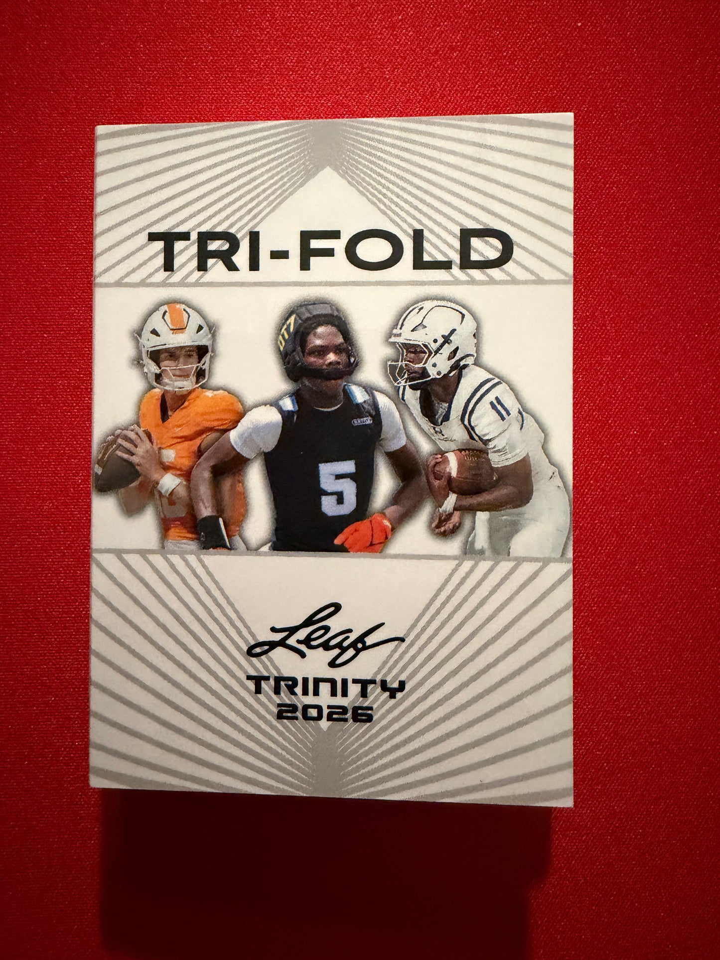 Faizon Brandon MacIntyre Keys 2026 Leaf Trinity Tri-Fold Triple Patch Auto Tennessee 1/6