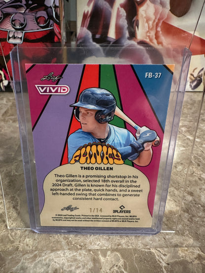 Theo Gillen 2026 Leaf Vivid Baseball Funky Red /14