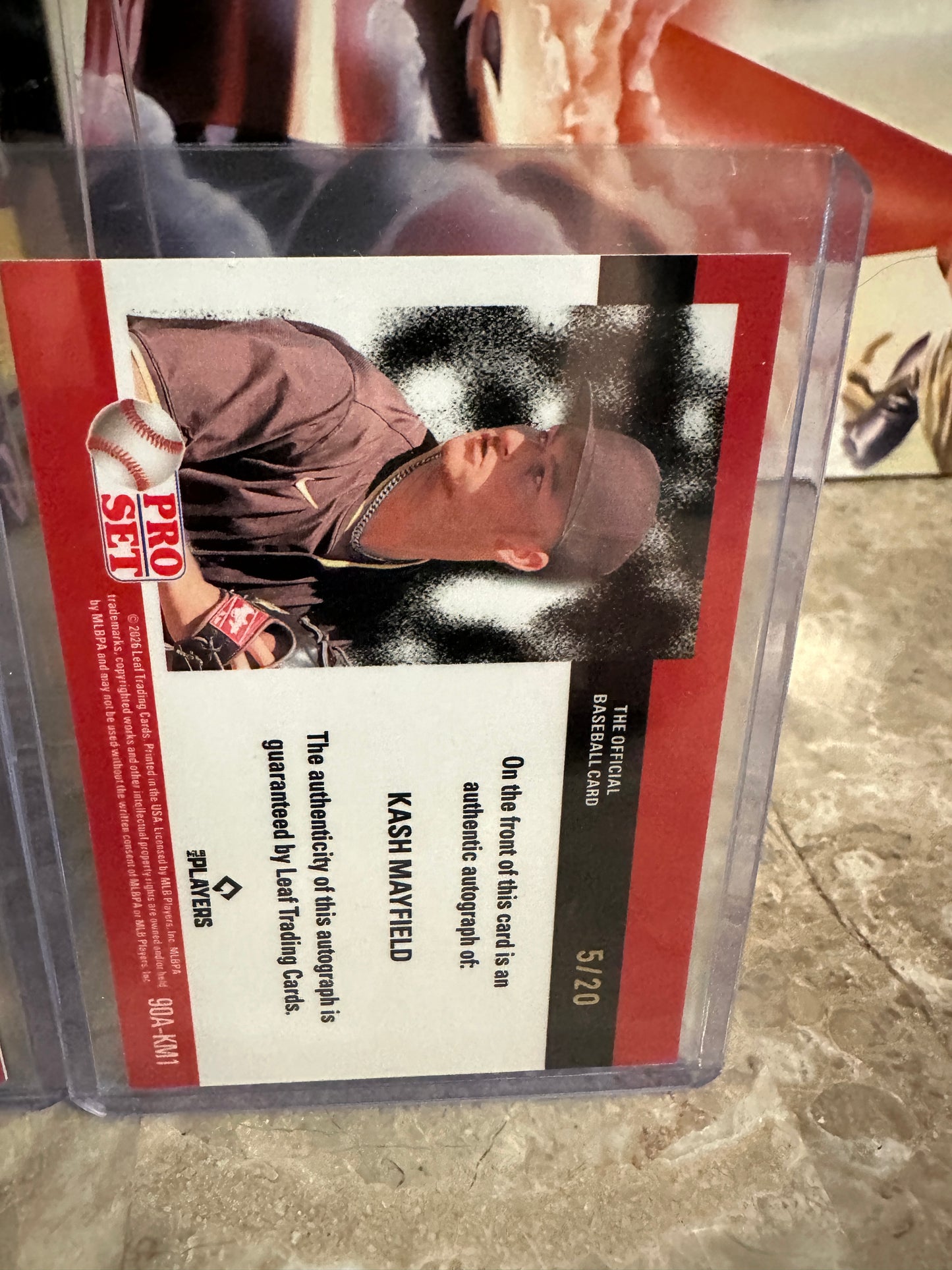Kash Mayfield 2026 Leaf Pro Set 1/1 Platinum Lazer Mini AUTO Green /3 & /20 LOT