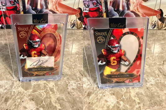 Makai Lemon 2026 Wild Card Wild Art 1/1 Auto 2-Card Lot