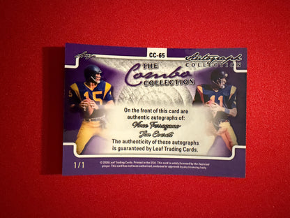 Ferragamo Everett 2026 Leaf Autograph Collection Combo Dual Auto Cracked Ice 1/1