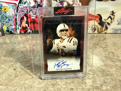 2026 Leaf Art of Sport Peyton Manning Grisaille Auto Black 1/1