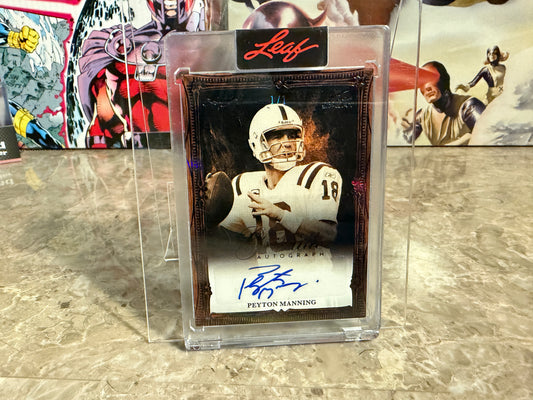 2026 Leaf Art of Sport Peyton Manning Grisaille Auto Black 1/1