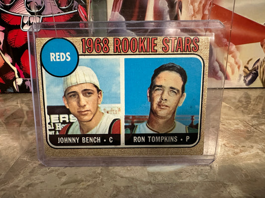 1968 Topps #247 Johnny Bench Rookie RC - Great Color - Clean Back - No Creases